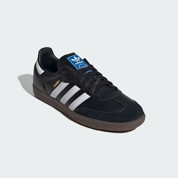 adidas Black / White / Gum Samba OG Shoes size M8 / W9 - Picture 2 of 16